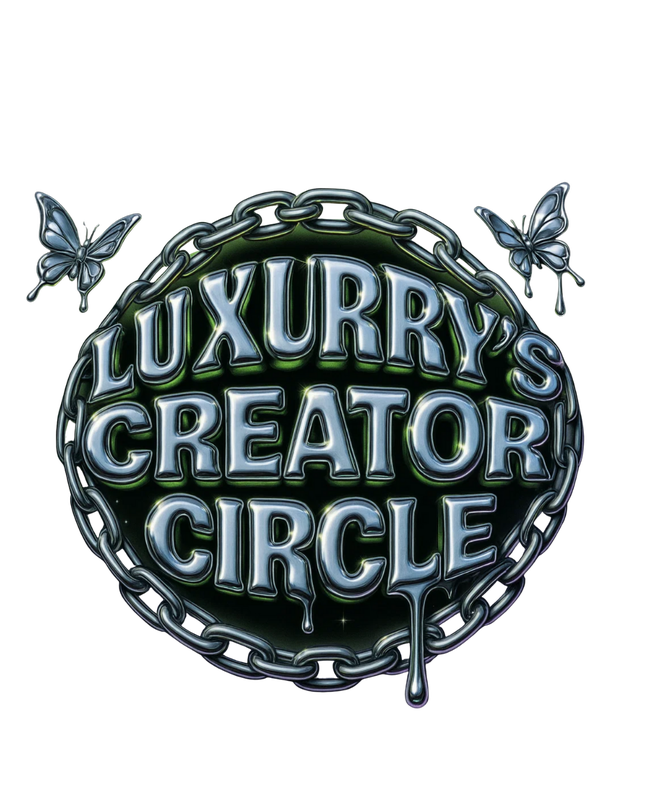 Luxurry's Creator Circle chrome chain logo